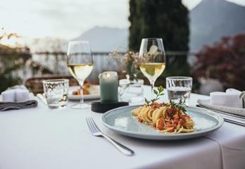 The first course is served