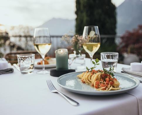 The first course is served