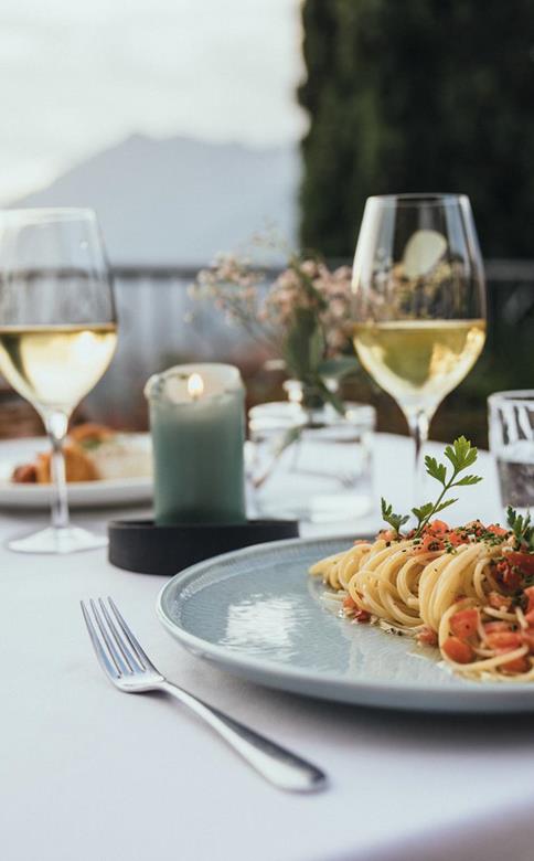 The first course is served