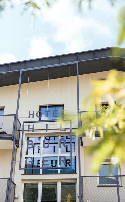 L'esterno dell'Hotel Hilburger